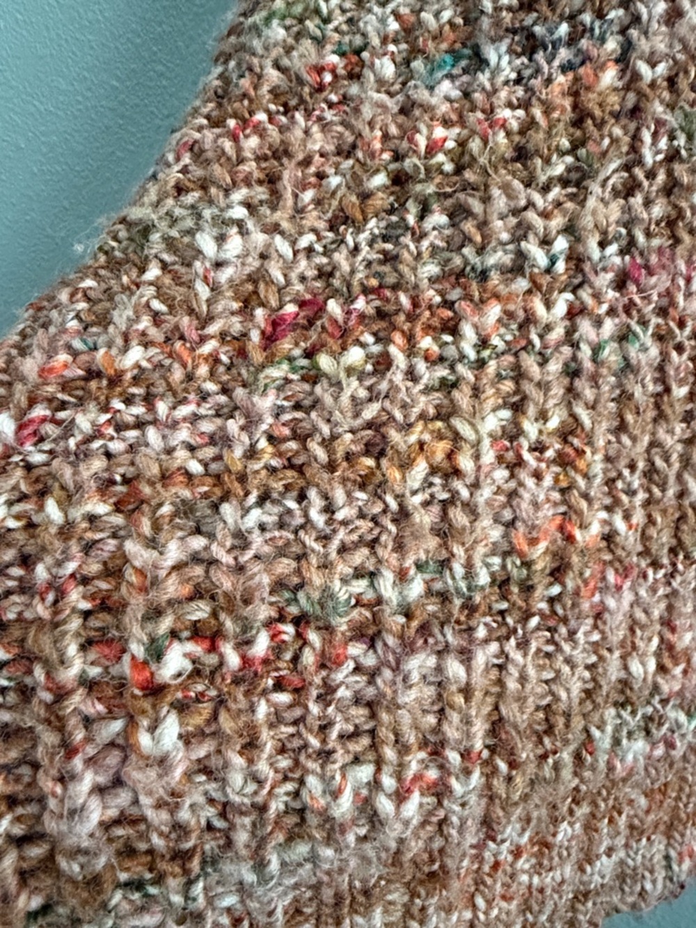 FRAME Marled Knit Sweater Size M Cozy Chunky Pullover - Picture 5 of 7